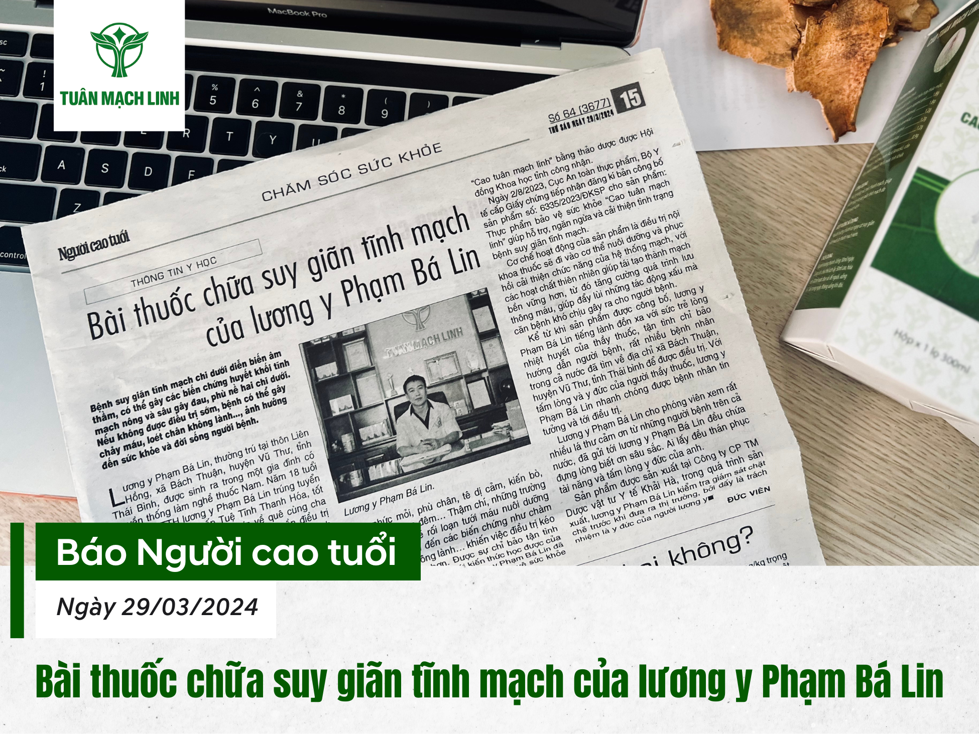 Bài thuốc chữa suy giãn tĩnh mạch của Lương y Phạm Bá Lin