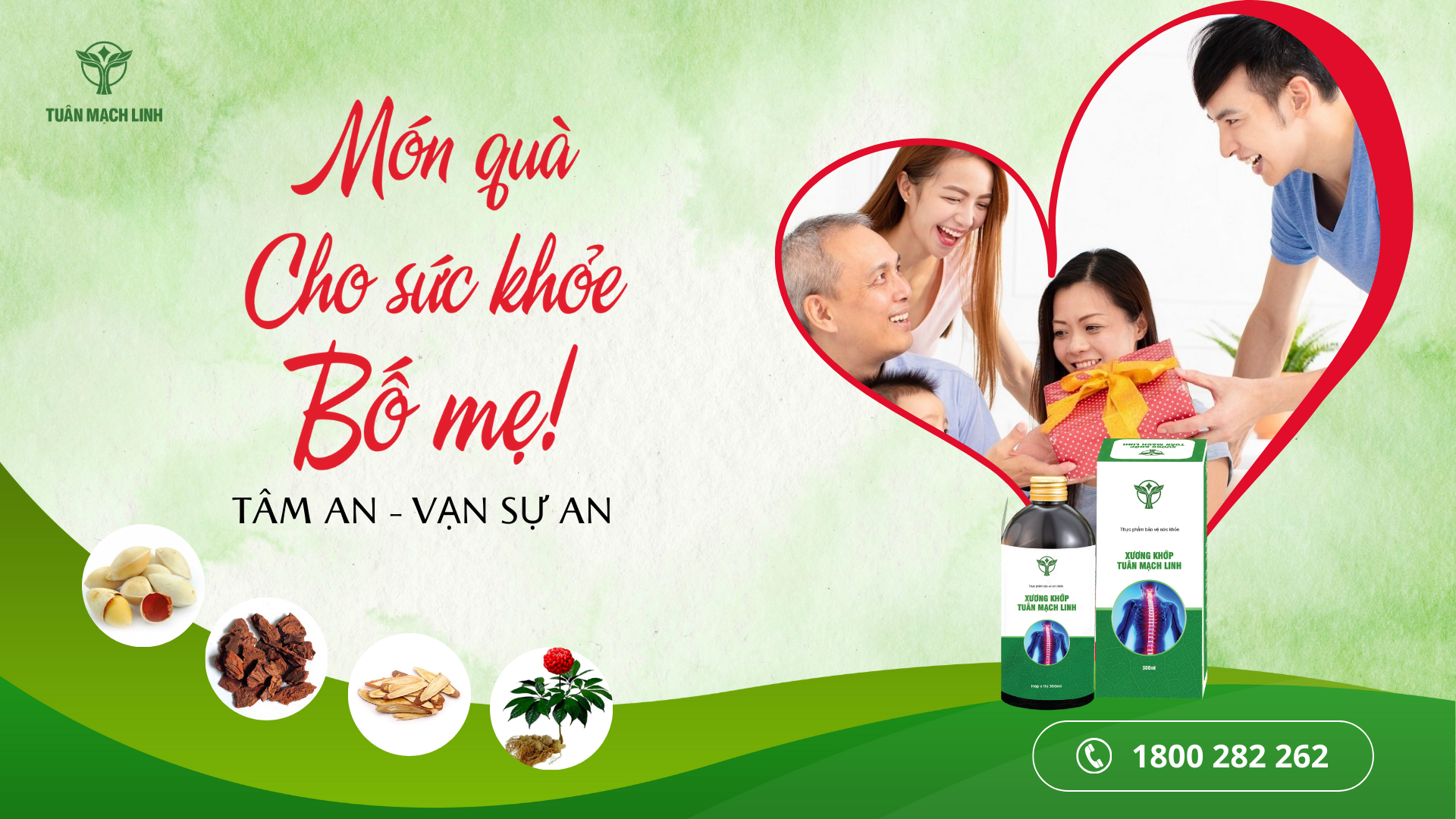 MÓN QUÀ SỨC KHỎE CHO BỐ MẸ